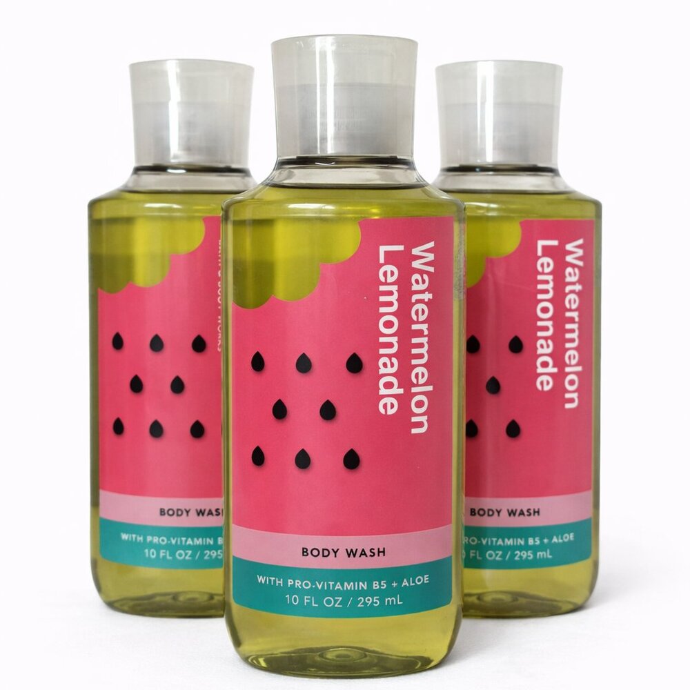 Bath & Body Works Body Wash Bundle WATERMELON LEMONADE 3Pack NEW